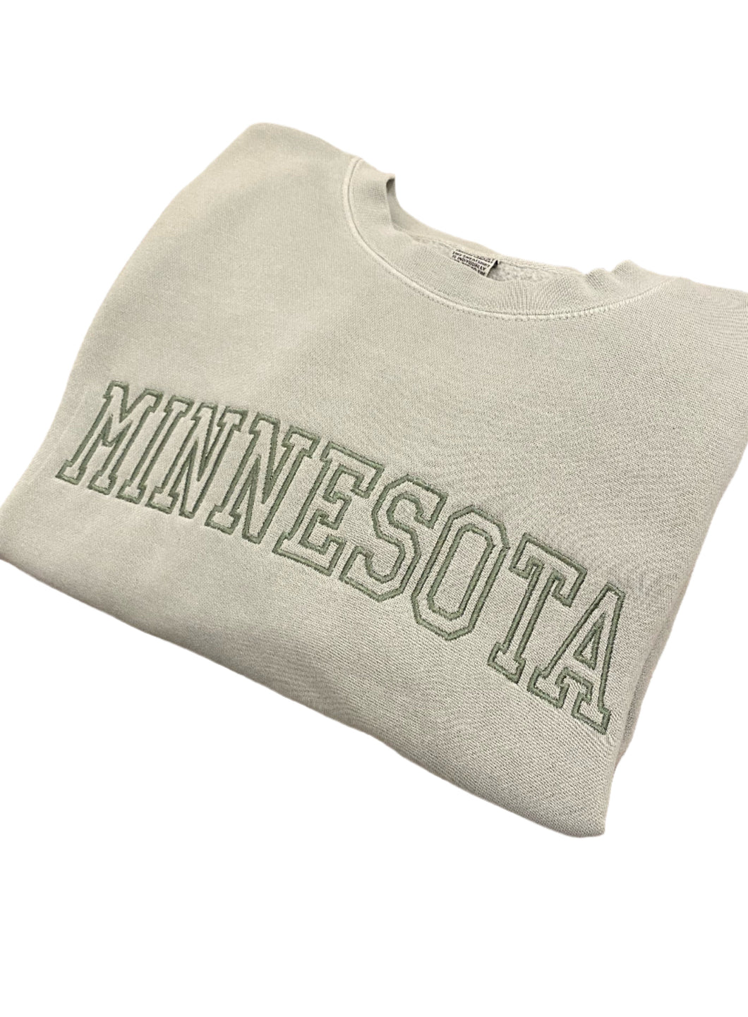 Embroidered Minnesota Sweatshirt - Desert Sage