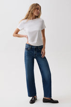 Load image into Gallery viewer, Lexi Mid Rise Bowed Straight - Moonwave
