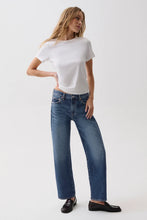 Load image into Gallery viewer, Lexi Mid Rise Bowed Straight - Distance
