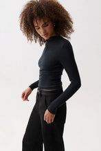 Load image into Gallery viewer, Dara Funnel Neck Top - Noir
