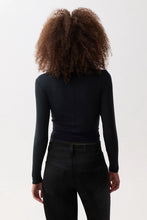 Load image into Gallery viewer, Dara Funnel Neck Top - Noir

