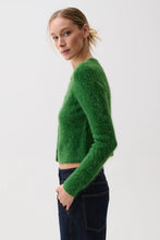 Load image into Gallery viewer, Yara Alpaca Blend Shrunken Cardigan - Vivd Moss
