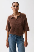 Load image into Gallery viewer, Nadya Alpaca Blend Boxy Polo Sweater
