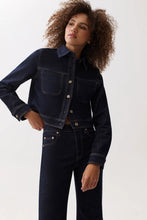 Load image into Gallery viewer, Leonie Cropped Denim Jacket - Nightfall
