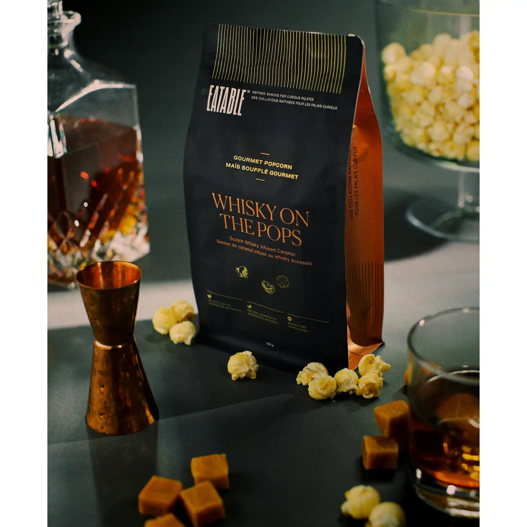 Whisky On the Pops Alcohol Infused Gourmet Popcorn