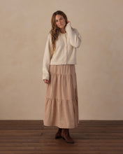 Load image into Gallery viewer, Tiered Midi Skirt- Fawn Gingham
