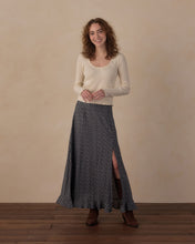 Load image into Gallery viewer, Button Slit Skirt- Heart Ditsy
