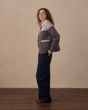 Load image into Gallery viewer, Quilted Collar Jacket- Slate Floral
