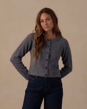 Load image into Gallery viewer, Fuzzy Cardigan- Midnight
