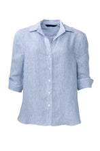 Load image into Gallery viewer, Indigo Stripe Linen Shirt
