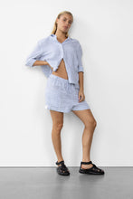 Load image into Gallery viewer, Indigo Stripe Linen Shirt
