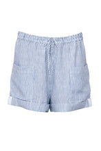 Load image into Gallery viewer, Indigo stripe Linen Short
