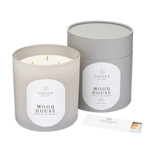 Load image into Gallery viewer, Linnea Candles - Wood House - 3 Wick
