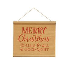 Load image into Gallery viewer, Rubberwood and Paper Scroll Wall Decor &quot;Merry Christmas&quot;
