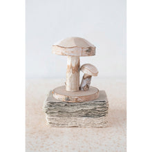 Load image into Gallery viewer, 3-3/4&quot; Round x 4-3/4&quot;H Hand-Carved Oak Wood Mushrooms
