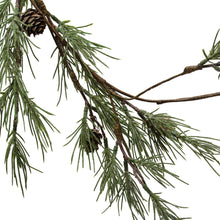 Load image into Gallery viewer, 72&quot;L Faux Shore Pine Needle &amp; Natural Pinecone Garland

