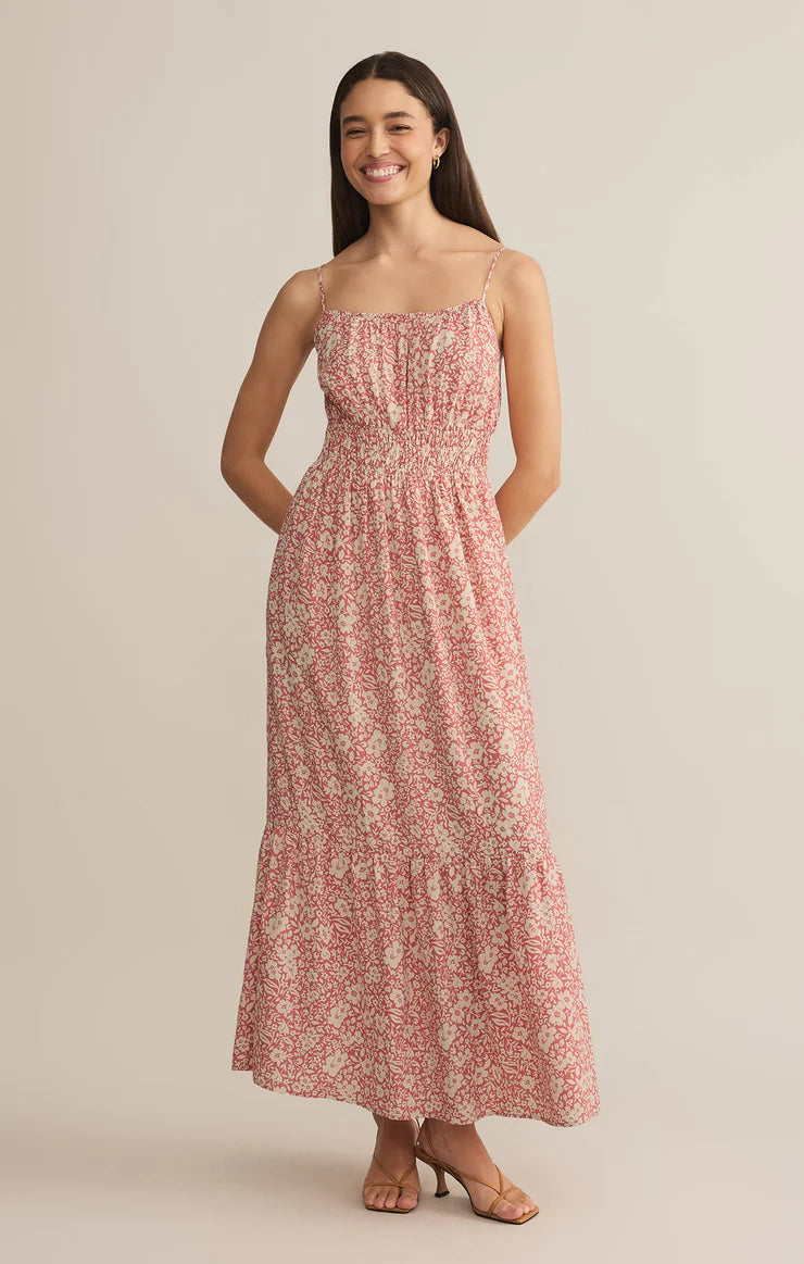 Toluca Ynez Floral Maxi Dress- Dusty Rose