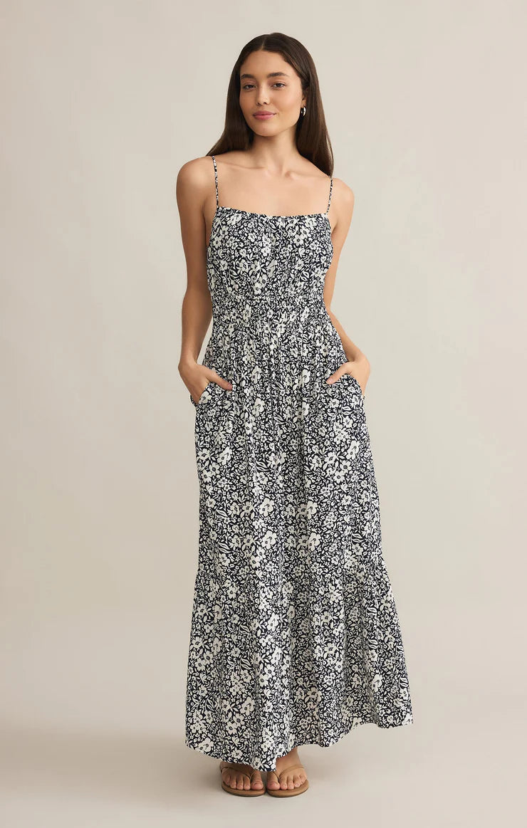 Toluca Ynez Floral Maxi Dress- Eclipse