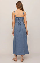Load image into Gallery viewer, Leonora Indigo Midi Dress Classic Indigo
