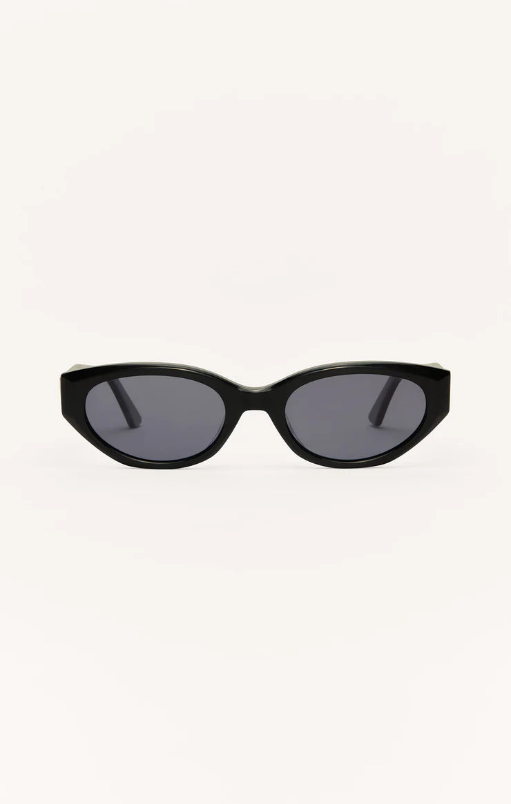 Heatwave Polished Black Sunglasses