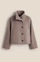 Load image into Gallery viewer, Mynka Funnel Neck Coat - Smoked Heather
