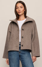 Load image into Gallery viewer, Mynka Funnel Neck Coat - Smoked Heather
