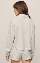 Load image into Gallery viewer, Waffle Brushed Thermal Shirt- Feather Grey
