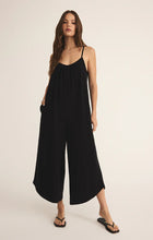 Load image into Gallery viewer, Textured Flared Jumpsuit- Black
