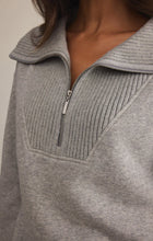 Load image into Gallery viewer, Sonata Fleece Half-Zip Sweatshirt- Heather Grey
