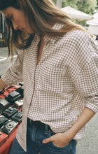Load image into Gallery viewer, River Plaid Button Up- Frosted Pearl
