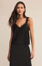 Load image into Gallery viewer, Uma Lace Satin Cami - Black
