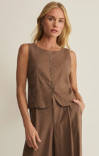 Load image into Gallery viewer, Roman Linen Vest- Palo Santo

