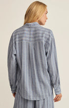 Load image into Gallery viewer, The Signature Striped Button Up- Indigo
