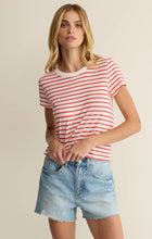 Load image into Gallery viewer, Junie Striped Tee- Lychee
