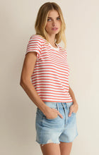 Load image into Gallery viewer, Junie Striped Tee- Lychee
