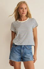 Load image into Gallery viewer, Junie Striped Tee- True Navy
