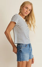 Load image into Gallery viewer, Junie Striped Tee- True Navy
