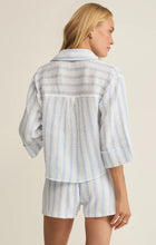 Load image into Gallery viewer, Helena Striped Airy Gauze Button Up
