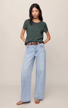 Load image into Gallery viewer, Junie Slub Tee Shirt- Emerald Cove
