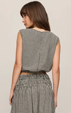 Load image into Gallery viewer, Merit Gingham Top- Black
