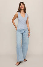 Load image into Gallery viewer, Ellie V-Neck Rib Tank- Skyline
