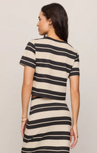 Load image into Gallery viewer, Stellan Striped Tee- Ash Black
