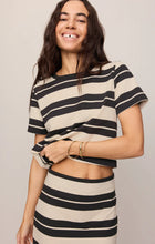 Load image into Gallery viewer, Stellan Striped Tee- Ash Black
