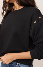 Load image into Gallery viewer, Axel Grommet Sweatshirt- Black
