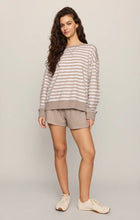 Load image into Gallery viewer, The Everyday Striped Crew- Heather Ash
