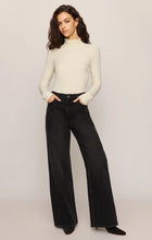 Load image into Gallery viewer, Hattie Silky Rib Mock Neck Top- Antique White
