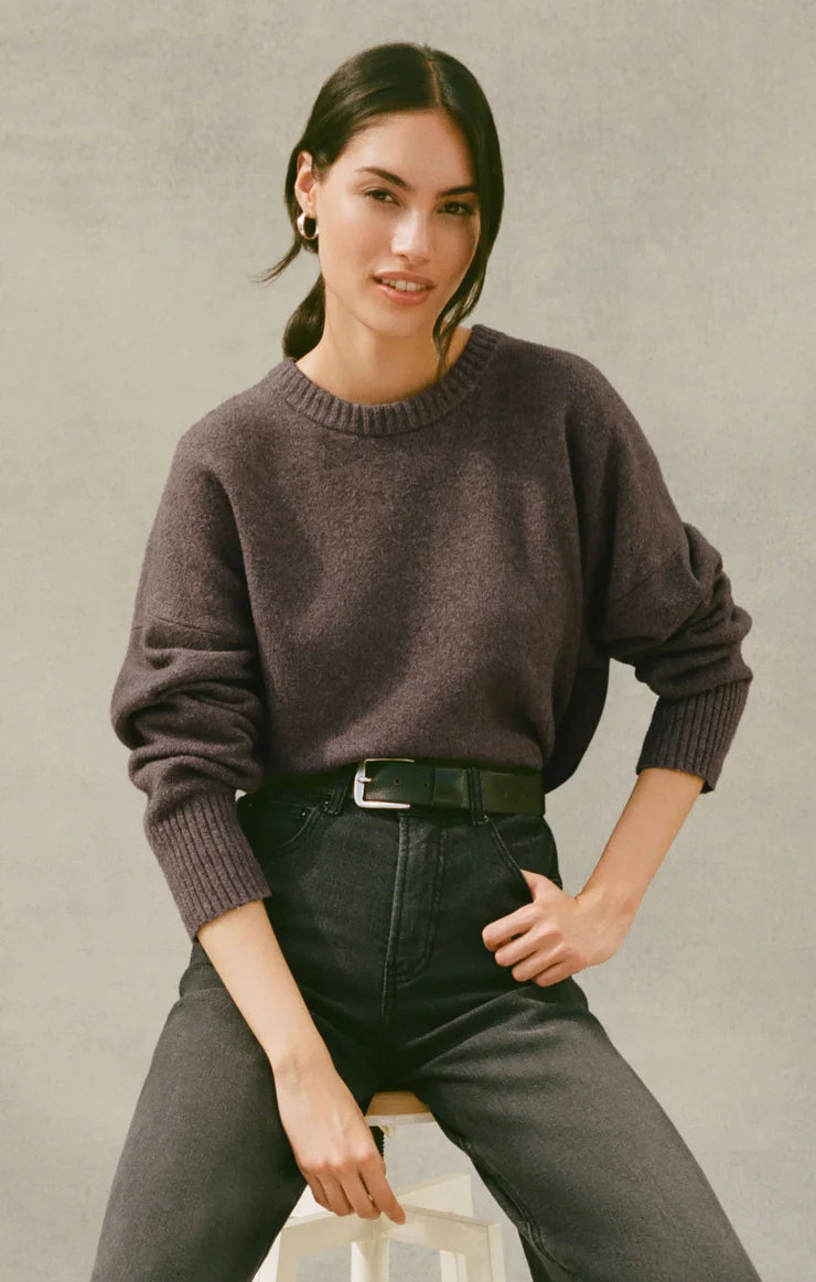Cirrus Cozy Sweater- Burnt Ash Heather