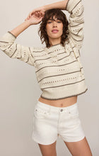 Load image into Gallery viewer, Darby Stripe Sweater- Skyline
