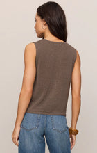Load image into Gallery viewer, Syd Linen Knit Tank Vest- Pebble Coast

