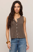 Load image into Gallery viewer, Syd Linen Knit Tank Vest- Pebble Coast
